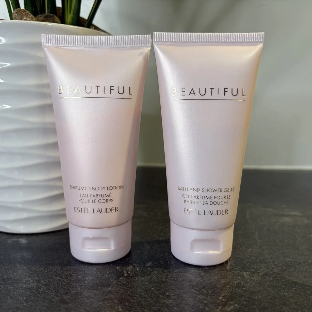 NEW Estee Lauder Beautiful Body Lotion & Bath Shower Gelee 2.5 oz